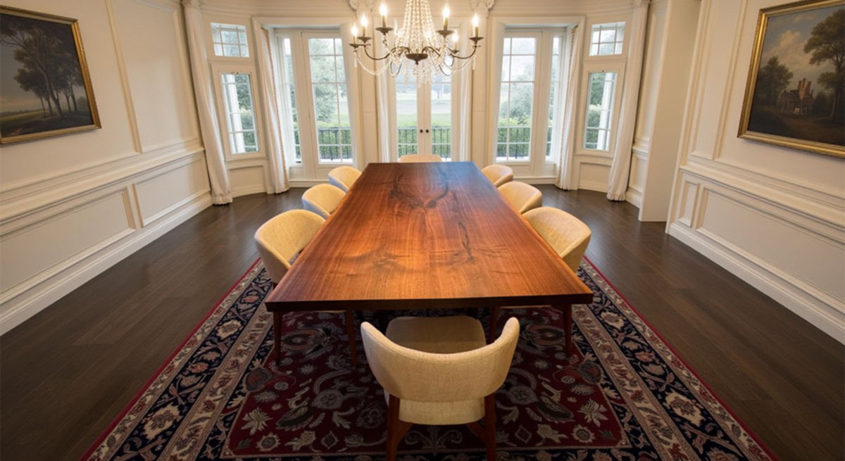 Book Matched Live Edge Table