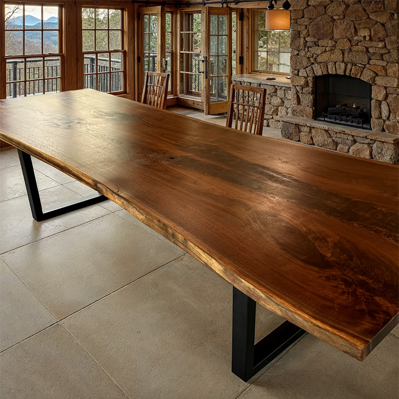 Portsmouth Book Matched Live Edge Table