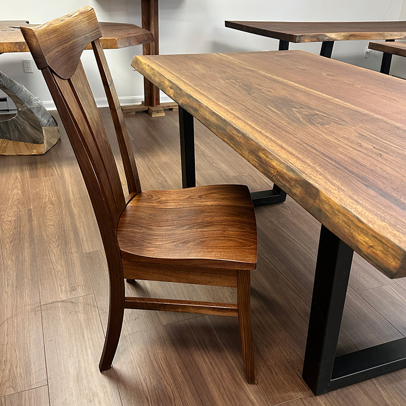 Walnut Semi-Formal Side Chair