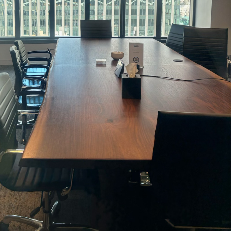 Boston Executive Live Edge Conference Table