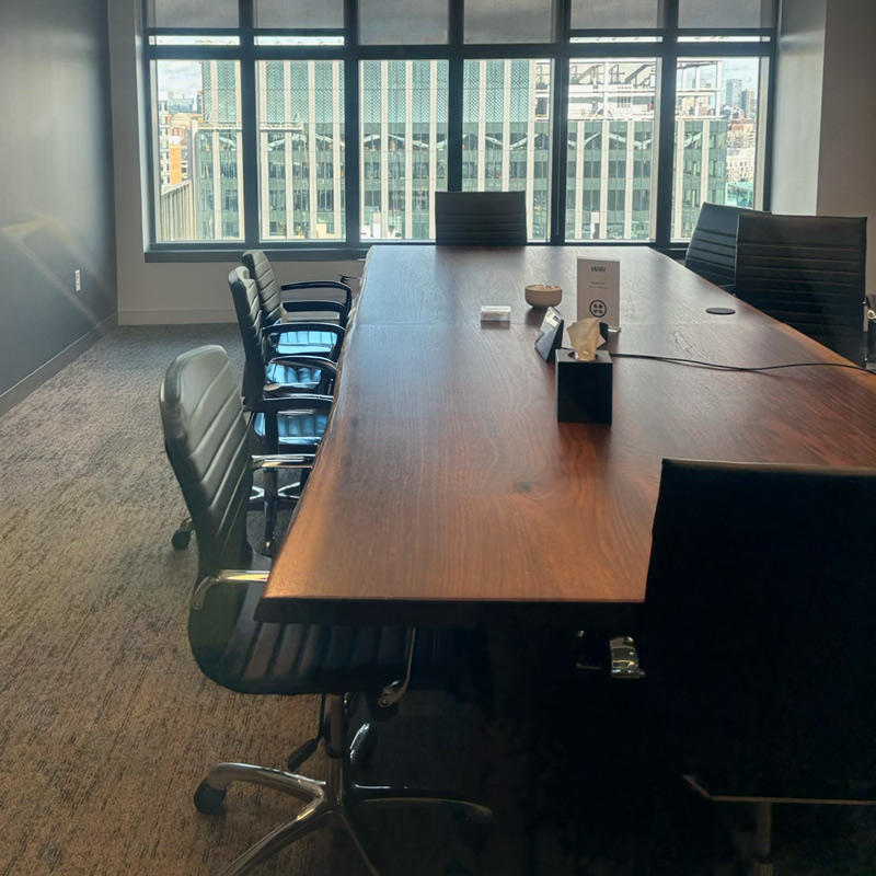 Boston Executive Live Edge Conference Table