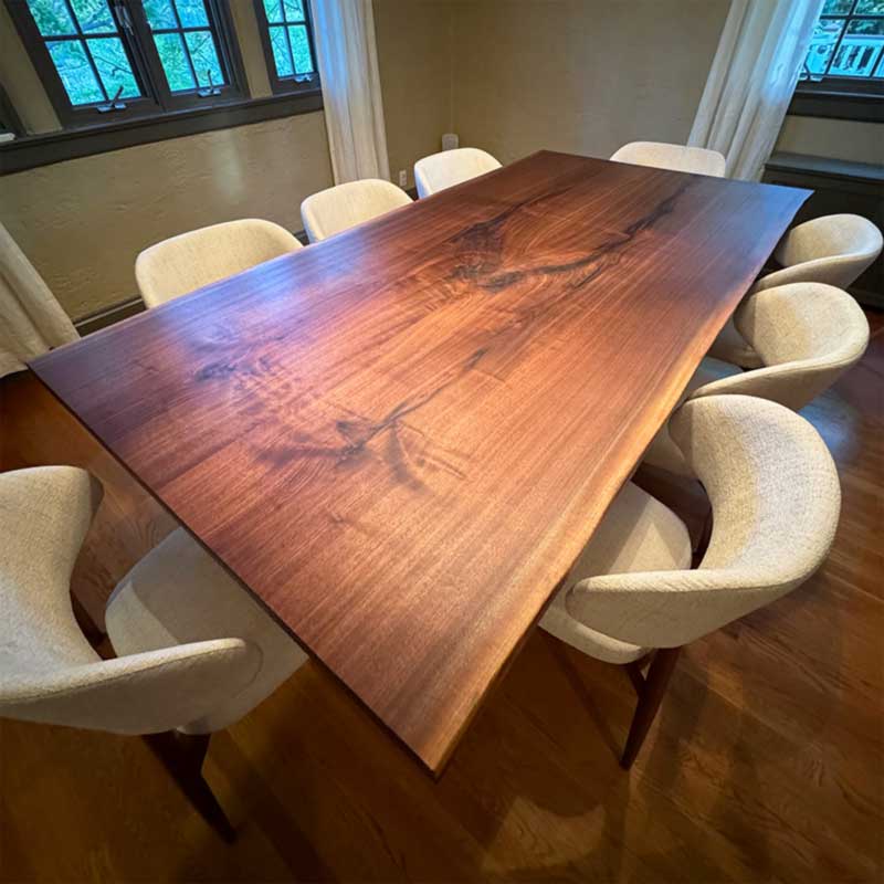 Portsmouth Book Matched Live Edge Table