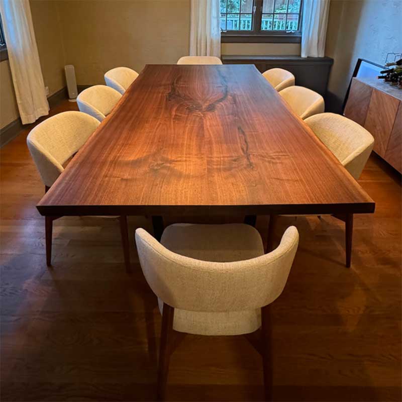 Portsmouth Book Matched Live Edge Table