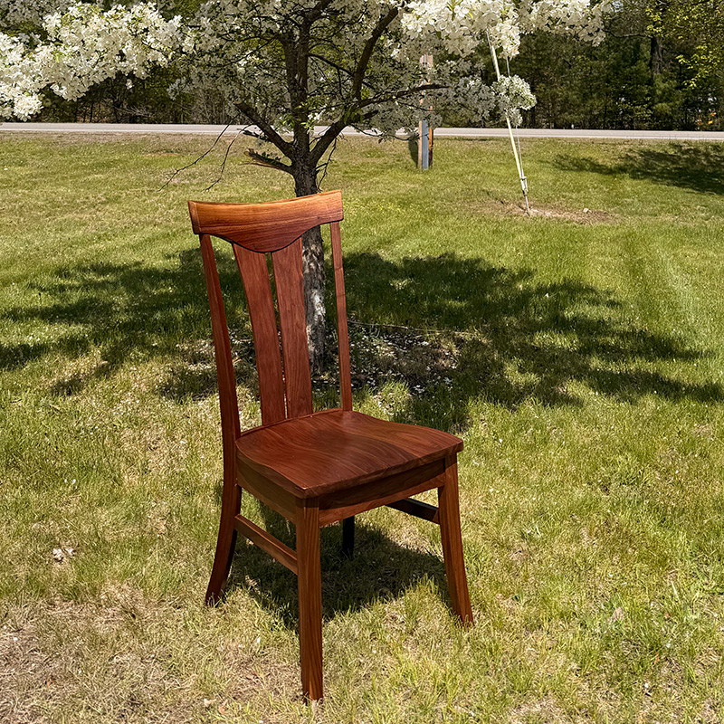 Walnut Semi-Formal Side Chair