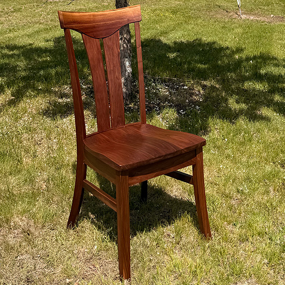 Walnut Semi-Formal Side Chair