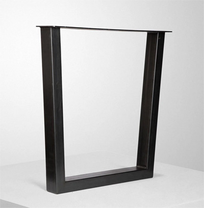 Black metal trapezoid