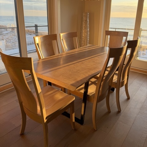 Cherry table and chairs — handcrafted Cherry table by New England Table Company