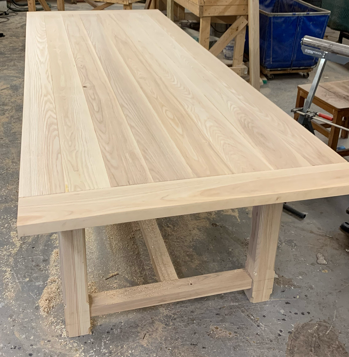 Breadboards — handcrafted White Oak table by New England Table Company