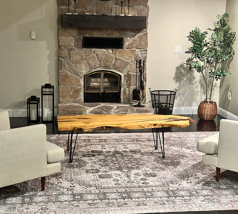 custom furniture : Osage orange coffee table