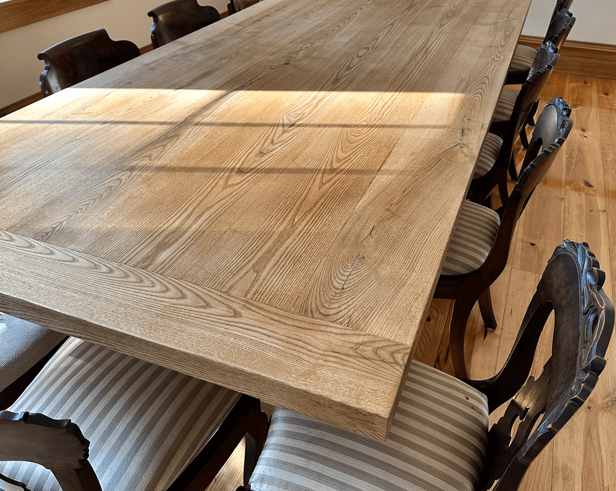 Heirloom ash dining table in Milford NH