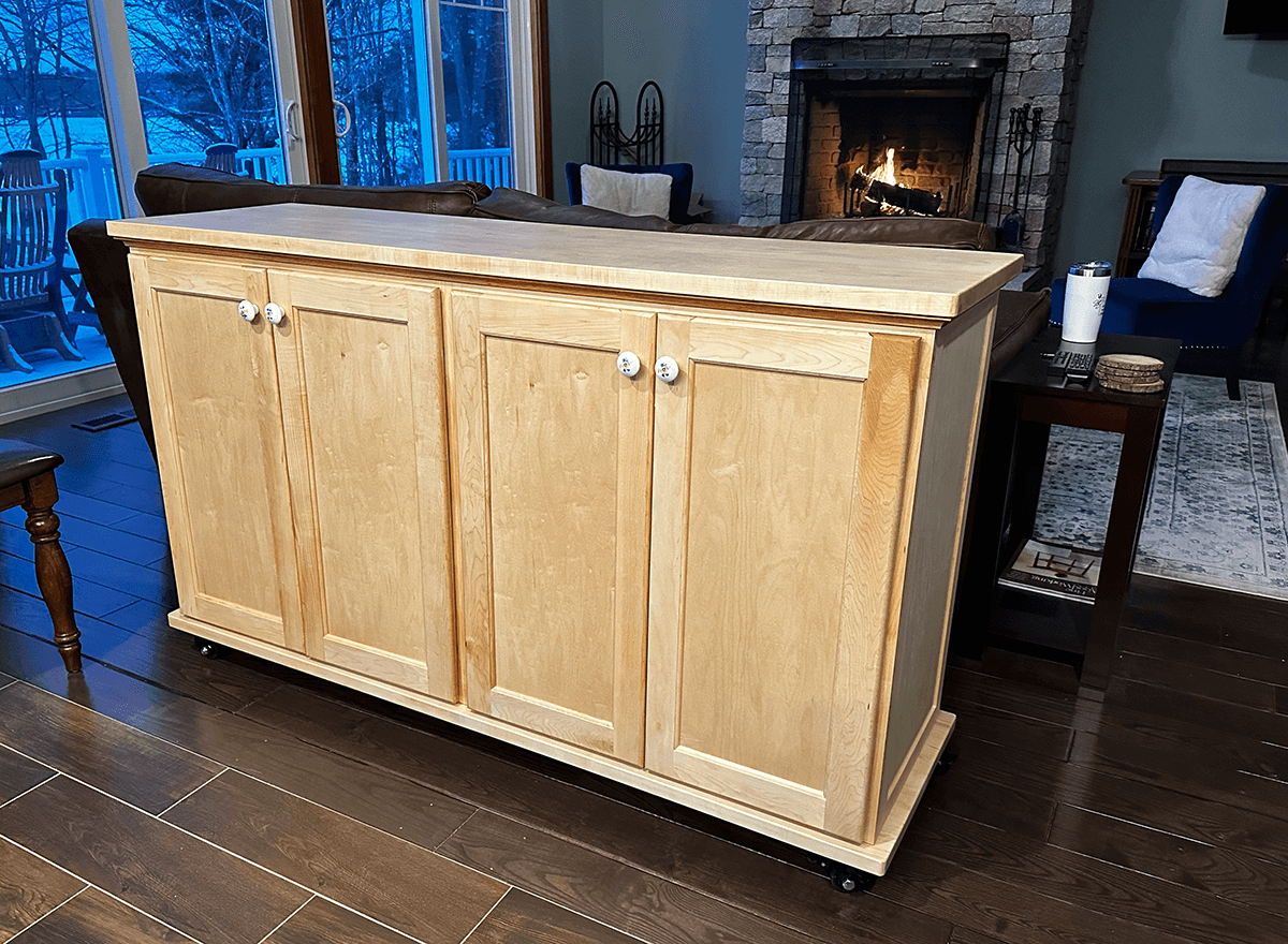 custom furniture : Maple Storage Cabinet