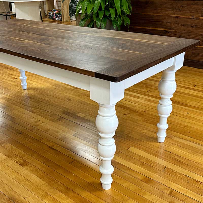 Walnut farmhouse table journey
