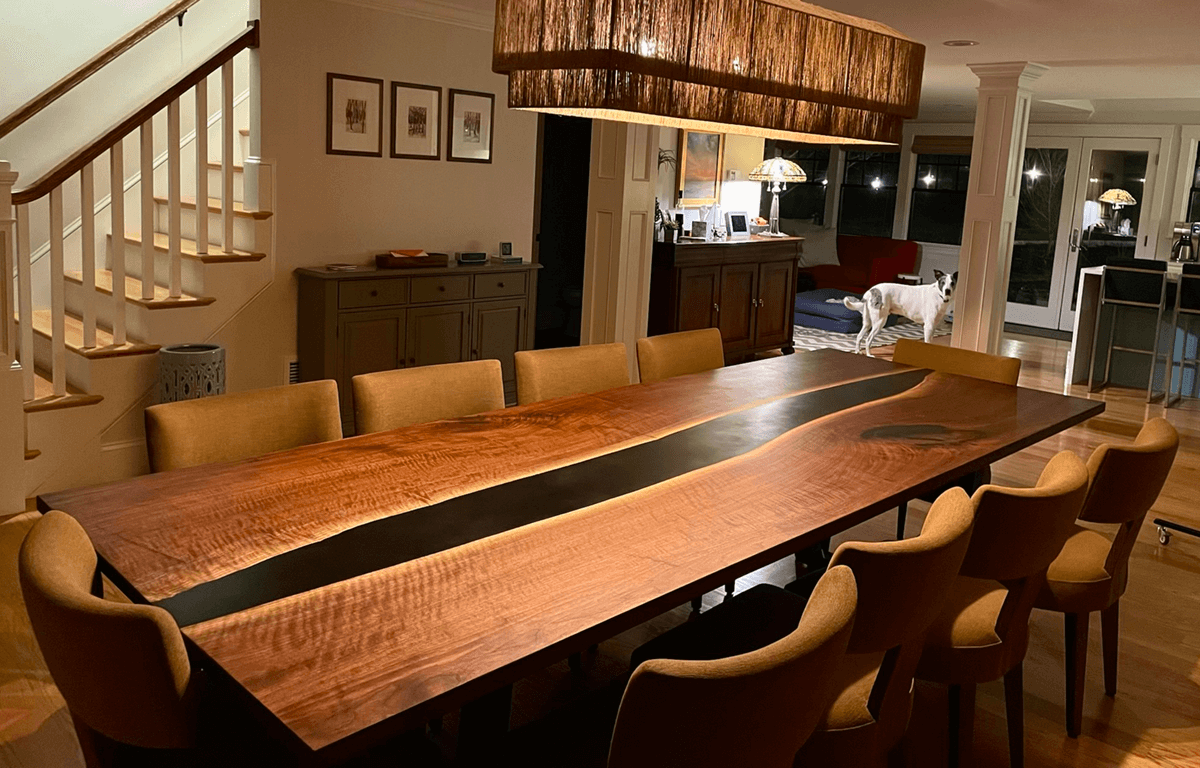 custom furniture : Custom Black Walnut Dining Table