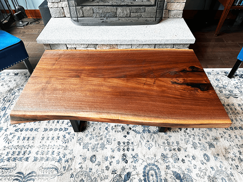 custom table : Bookmatched Coffee Table