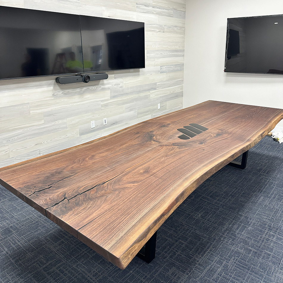 Walnut Conference Table — handcrafted Black Walnut table by New England Table Company